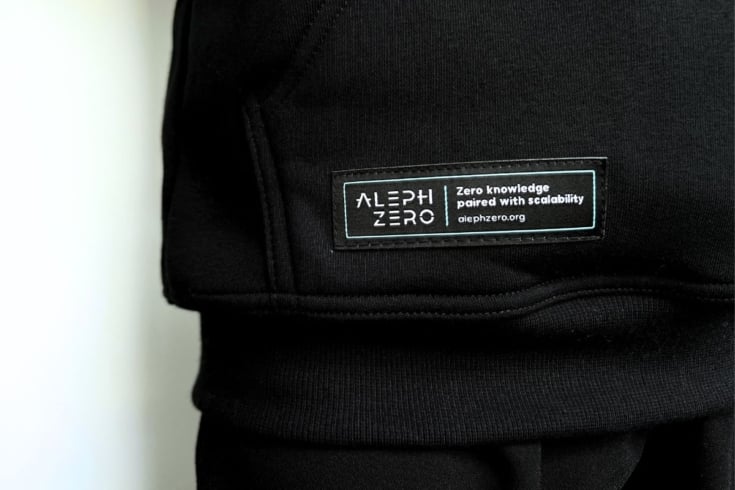 Aleph Zero merch in employer branding