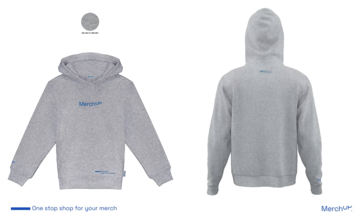 Corporate clothing prototype, corporate sweatshirt visualization